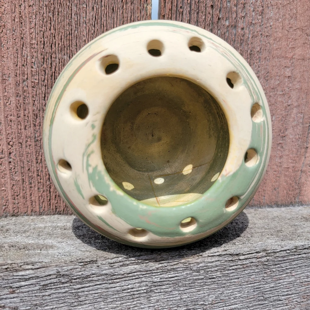 Silver Springs Pottery Vase Vintage ~ Swirled Design ~ Succulents ~ Propagation - Picture 14 of 16